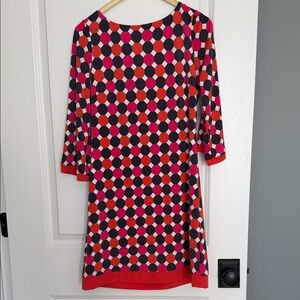 Eliza J Multicolor Geometric Dress